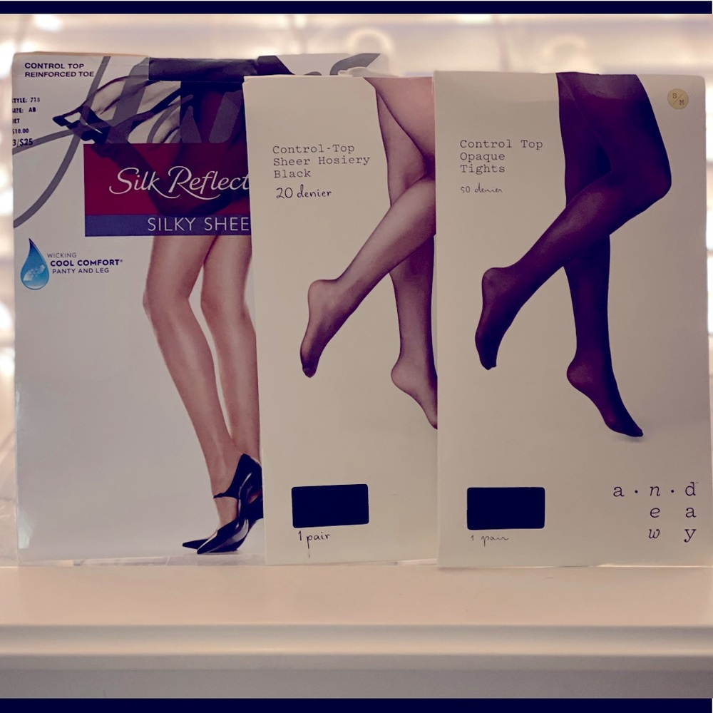 NWT Bundle Tights Pantyhose (3) +FREE gift